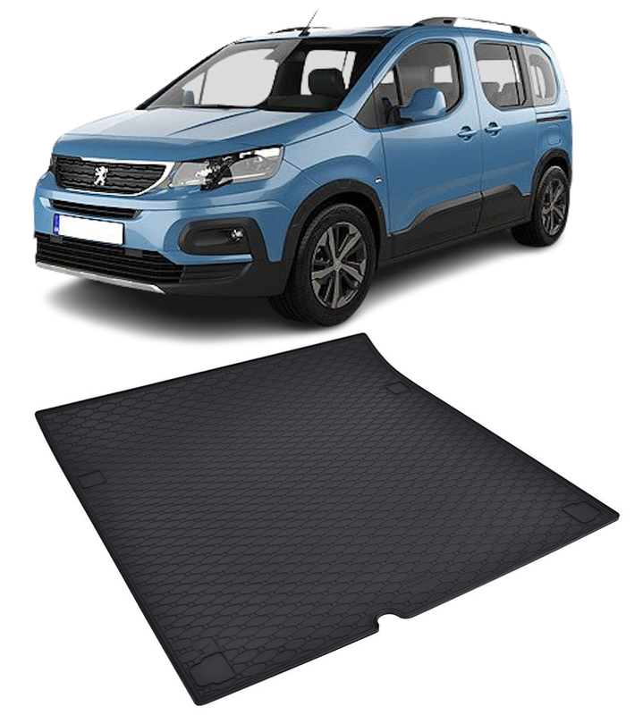 Tavita auto PEUGEOT Rifter 5 locuri 2019-prezent, protectie portbagaj, Cri-Flo, din cauciuc 100%, compatibil cu autoturismul PEUGEOT Rifter 5