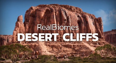 Unreal Engine Marketplace - RB - RealBiomes Desert Cliffs Biome - Monument Valley (Trees, Grass, Forest) [5.0]