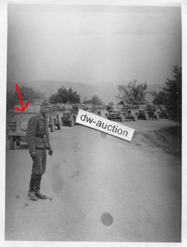 Kreta Einsatz , Kübelwagen Fallschirmjäger Fsch.