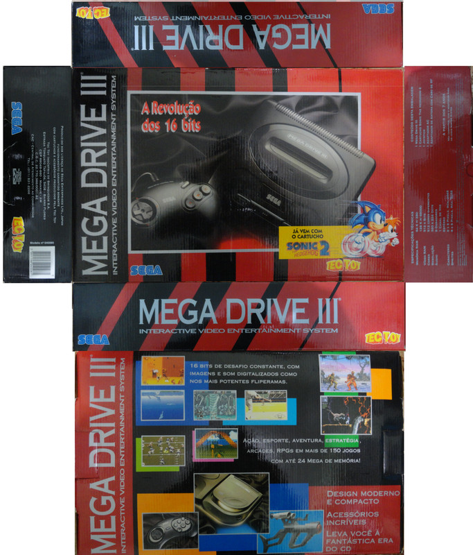 Mega Drive 3 Sonic 2 TecToy
