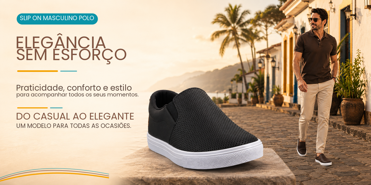Banner Slip On Masculino Polo