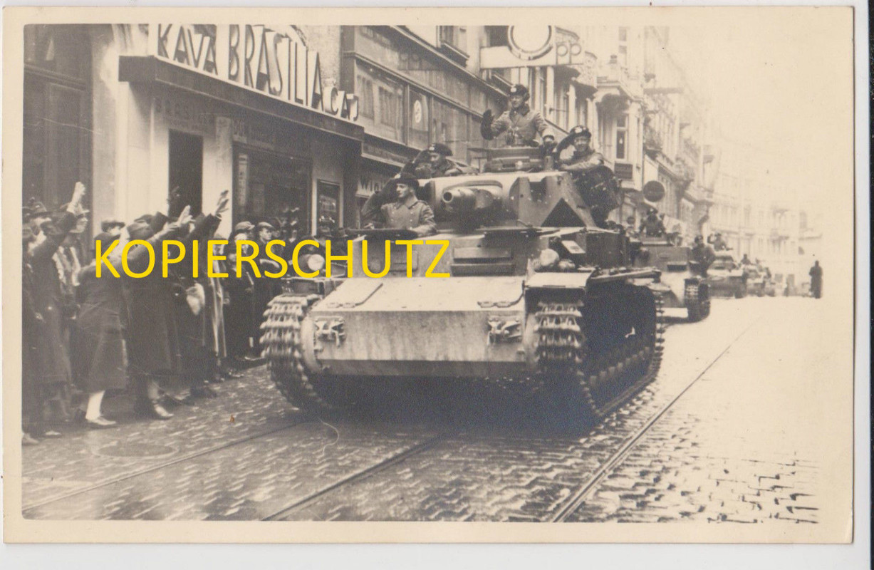 PK Panzerregiment Einmarsch Brünn Brno CZ Tschec