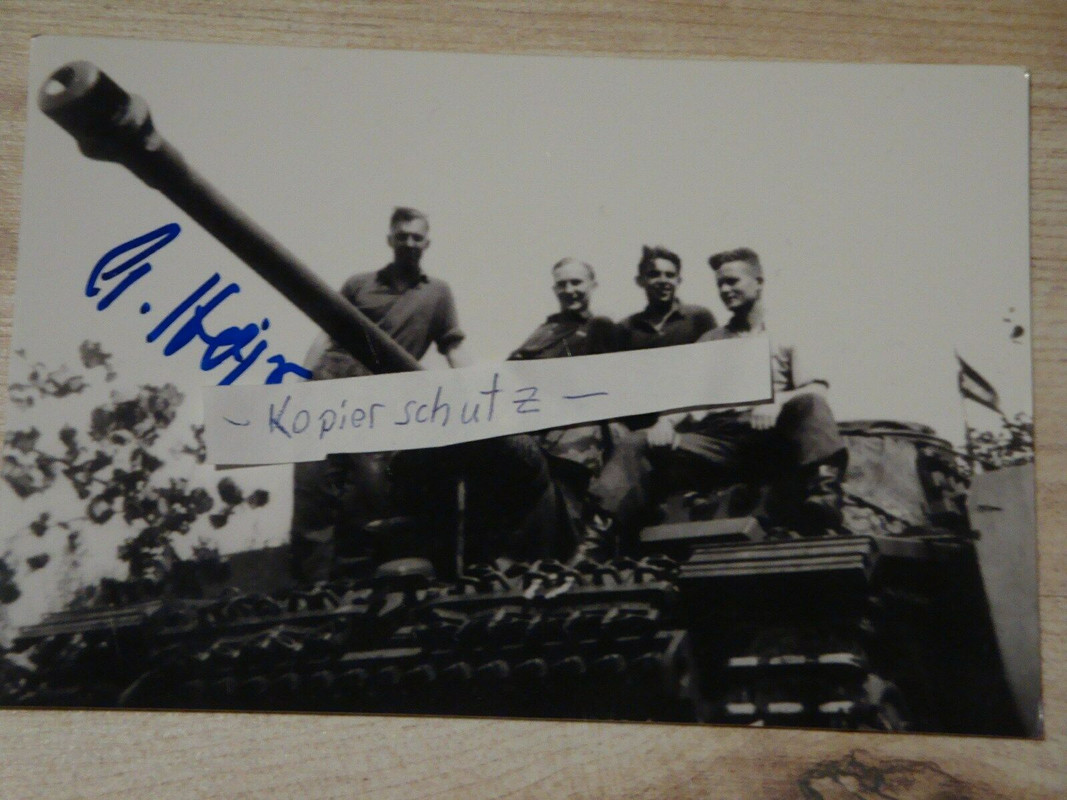 Leutnant A. Höpner, Autogramm Sturmgeschütz-Brigade 202, Stug II