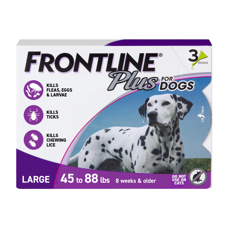 FRONTLINE Plus Large Dogs 45-88 lbs 3 Count