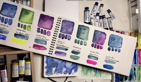 Using Granulating Watercolor to Define Your Own Style