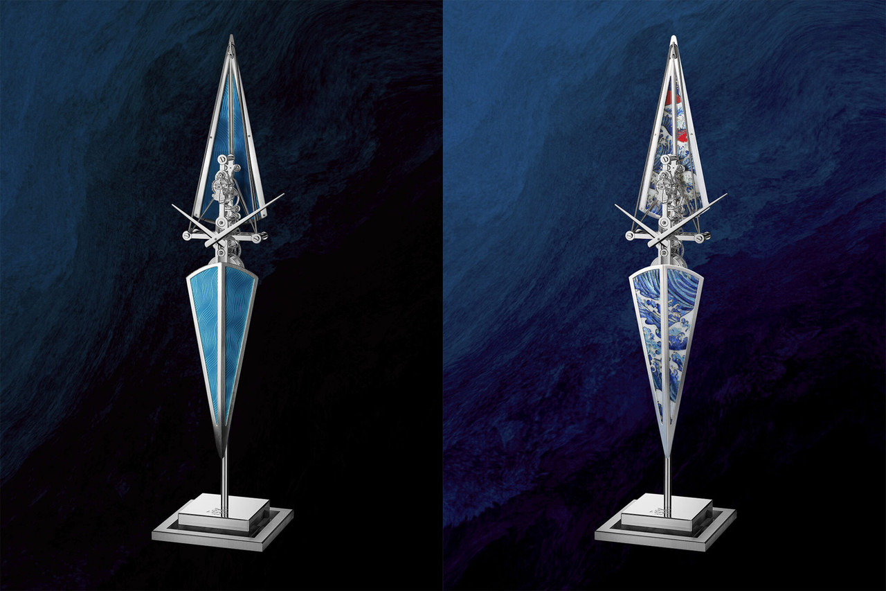 LEpee 1839 Regatta Vertical Clock Metiers Art Grand Feu Enamel 1 2048x1365