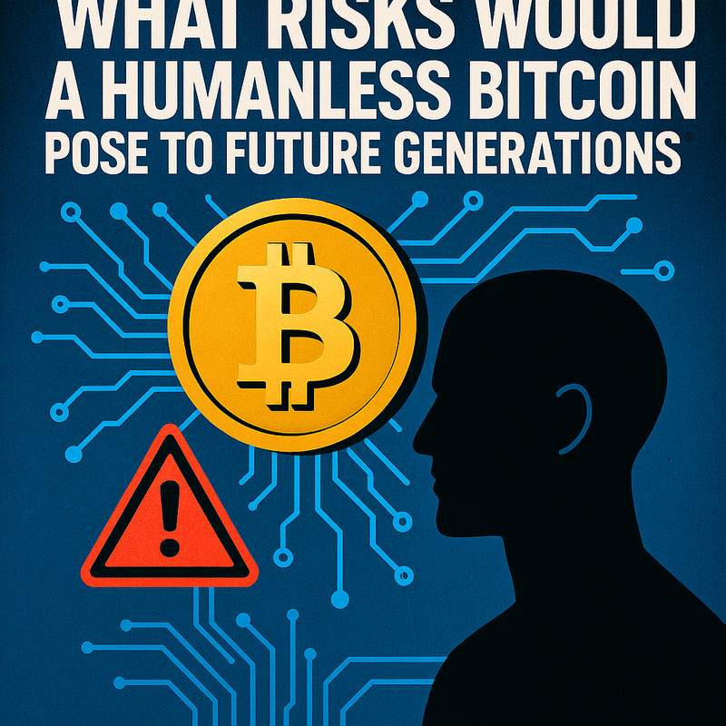 What risks would a humanless Bitcoin pose to future generations