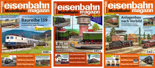 Cover: Eisenbahn Magazin No 03, 04, 05 M&auml;rz-Mai 2023