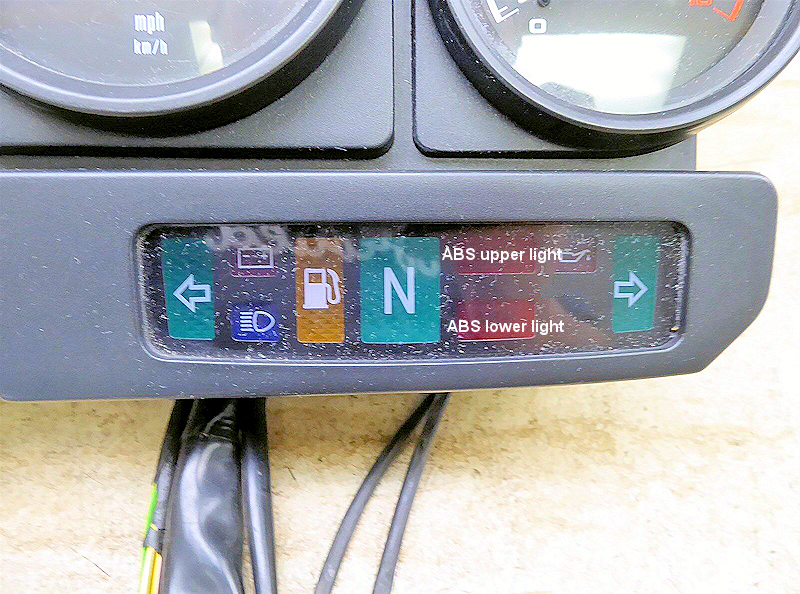 Upper and lower ABS lights