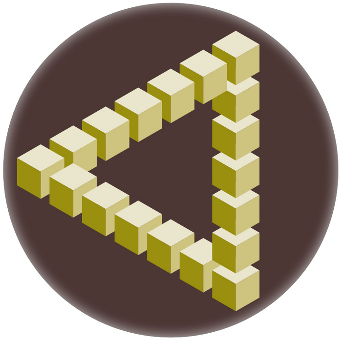 Illusion triangle_cubes
