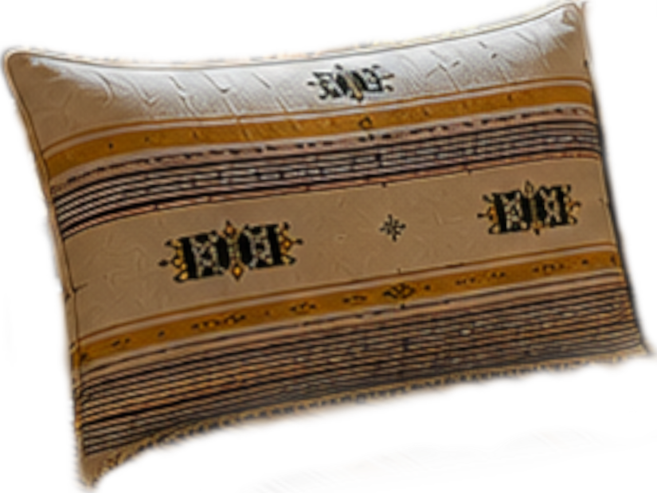 Ivory and Gold Pillow