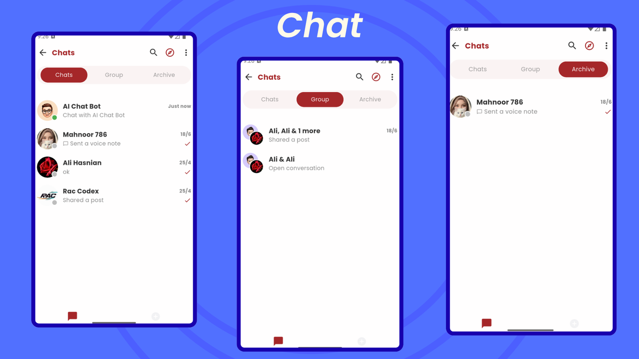 Expeazzy | Flutter Messenger Timeline Mobile App for Sngine