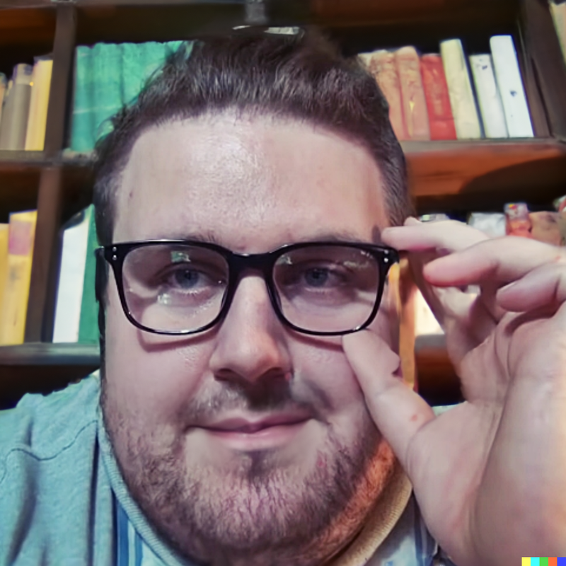 DALL-E-2023-01-14-09-16-30-Smiling-man-in-an-old-library.png