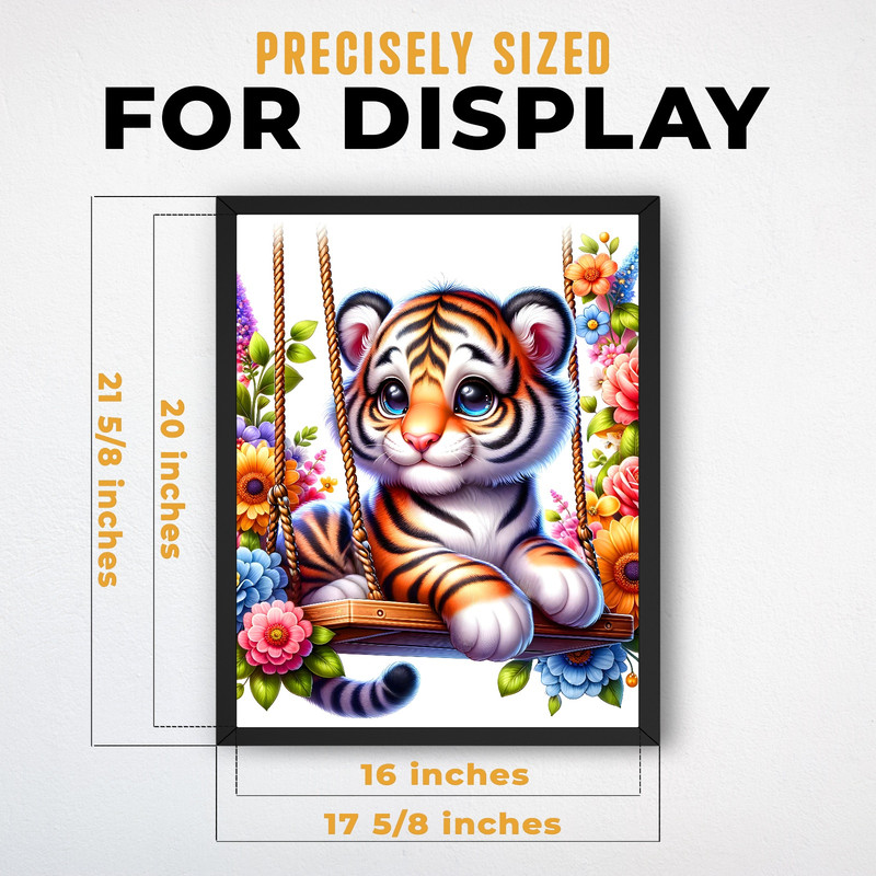 (IP001536C) Cute Tiger on Swing ver 2