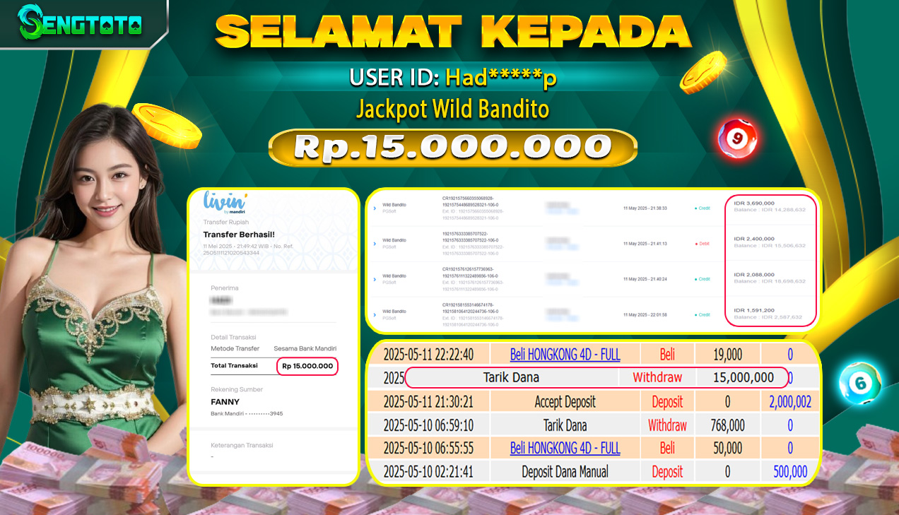 BUKTI PEMBAYARAN SLOT WILD BANDITO