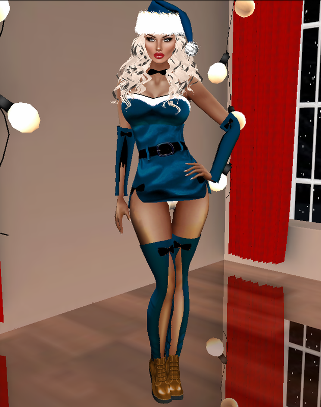 blue hat blonde advert