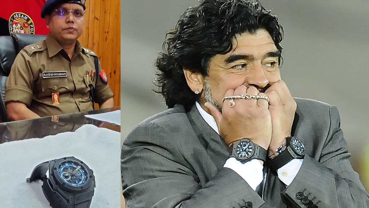 Ladrón del reloj personalizado de Diego Maradona es detenido en La India
