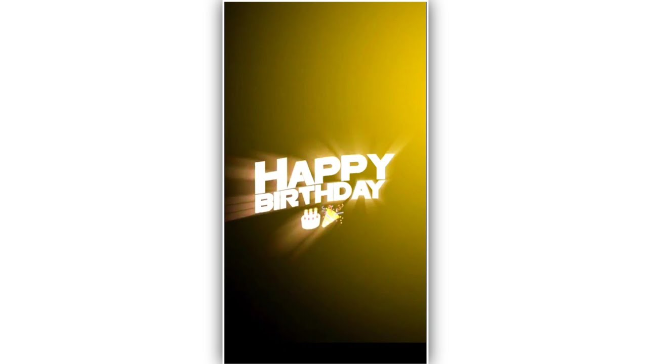 Happy birthday template video background