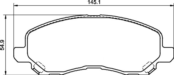 Ceramic Front Brake Pad Set Ceramic Front Brake Pad Set