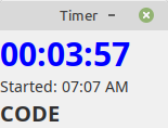 Floating timer
