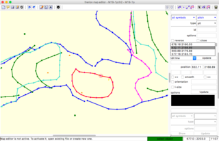 The selected pit is highlighted in red