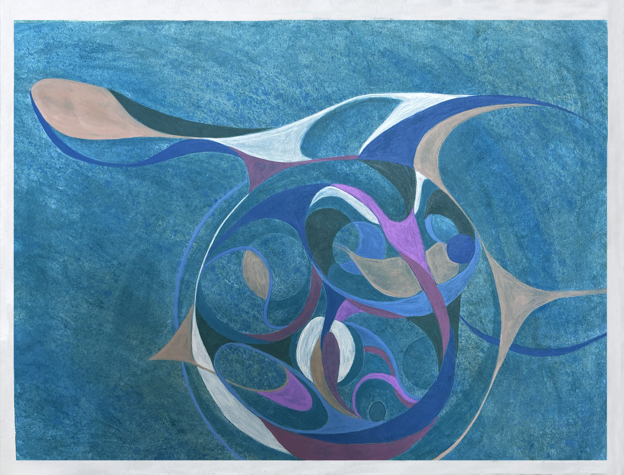 Full shot of If Spokes  painting.