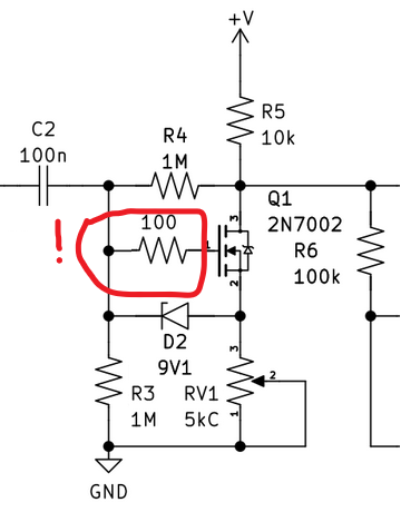 MOSFET gate resistor