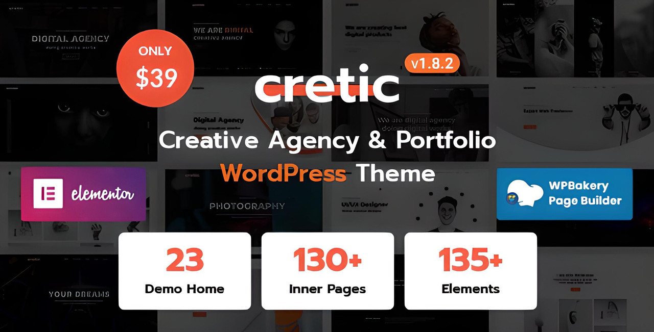 Cretic – Creative Agency WordPress Theme