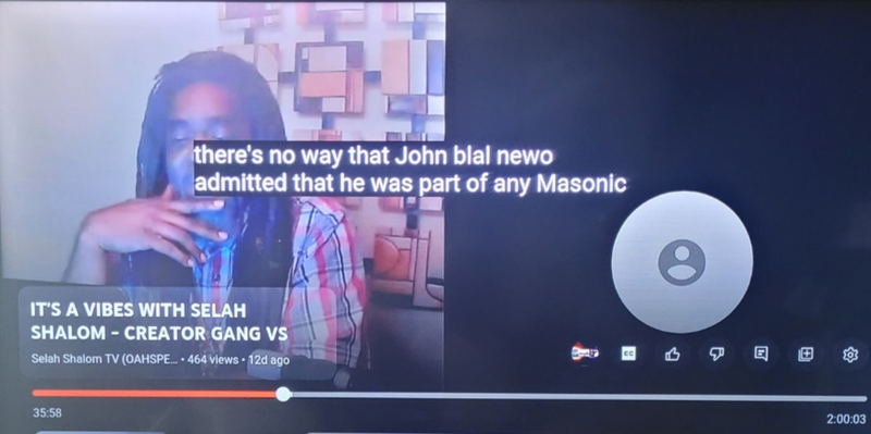 JBN no self admittance of being a Mason