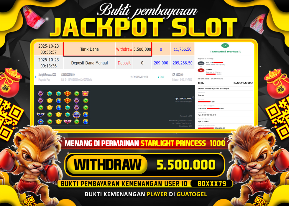 BUKTI JACKPOT LUNAS GUATOGEL