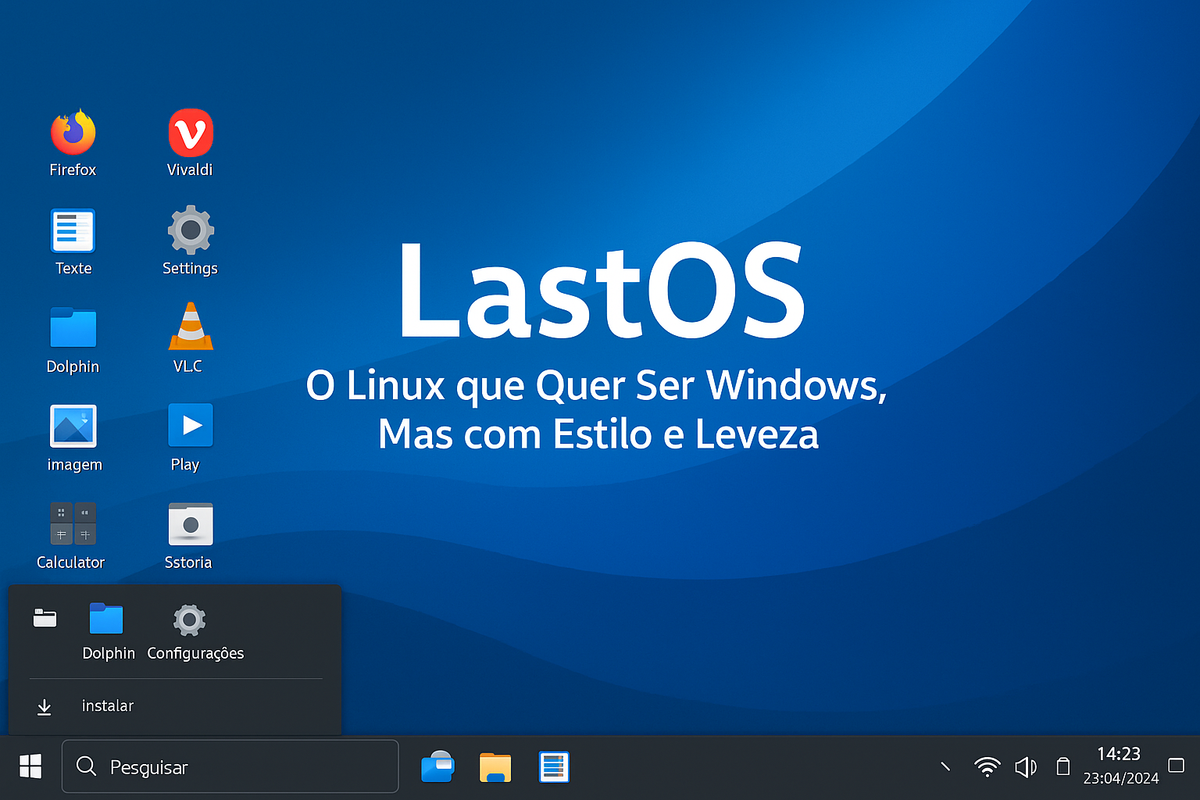 LastOS: O Linux que Quer Ser Windows, Mas com Estilo e Leveza 😎