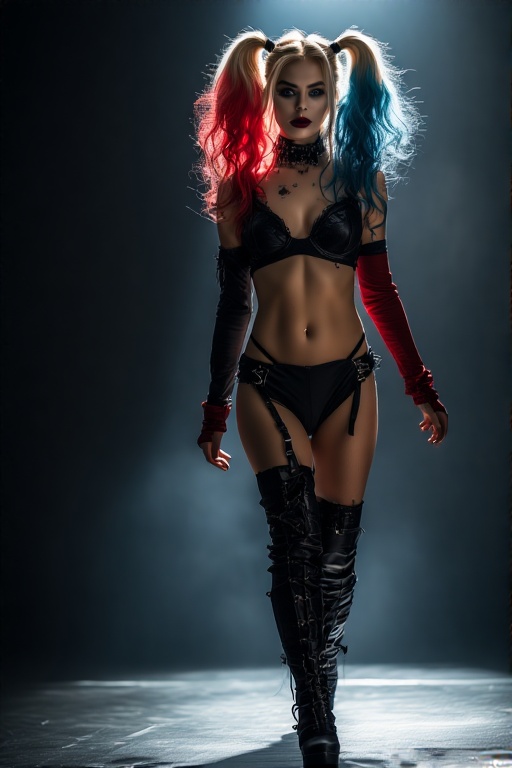 Harley-Quinn-in-black-Gothic-u-77
