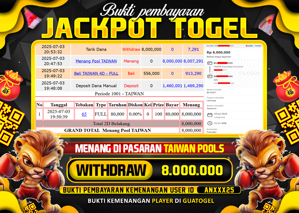 BUKTI JACKPOT LUNAS GUATOGEL