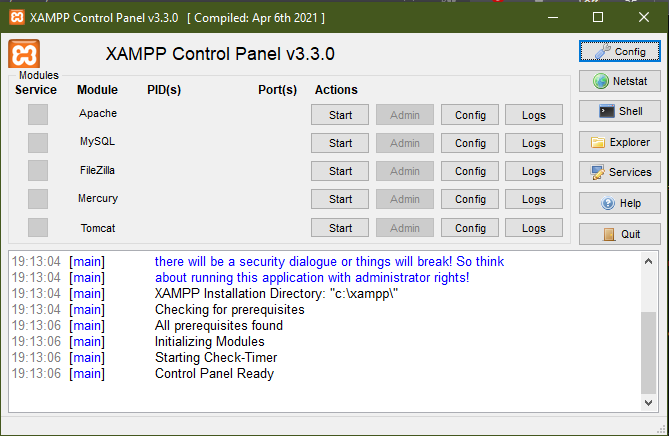 XAMPP_Control_Panel