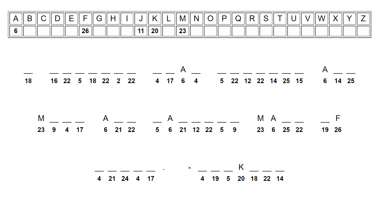 Cryptogram Puzzle