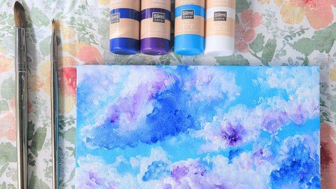 How To Paint Clouds - Art Tutorial Acrylic Painting YIVHr-USUCiqnd-Axp2-Qw-JRz3d4-XCu-Zkg-Q