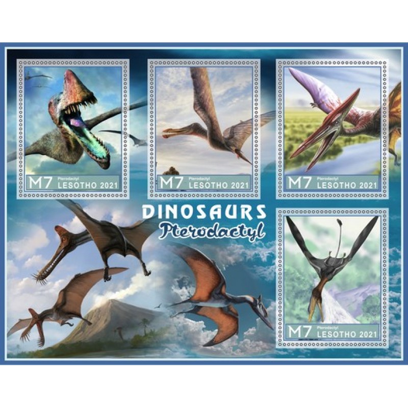 stamps Lesotho Pterodactyl 1 800x800