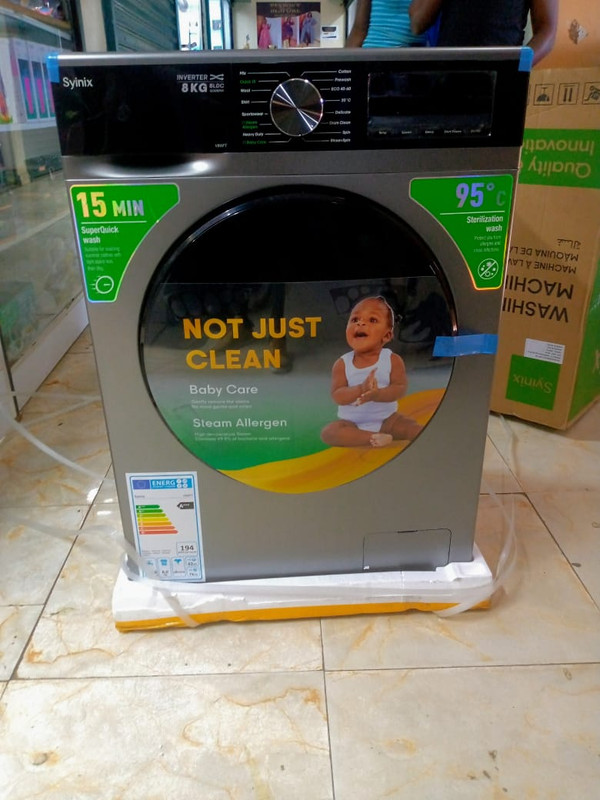 Syinix 8kg washing machine front load new model