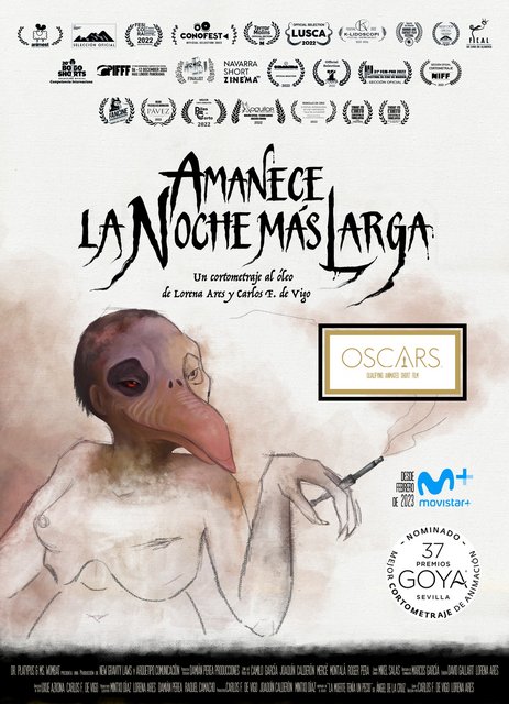 EL CORTOMETRAJE DE ANIMACIÓN NOMINADO AL GOYA “AMANECE LA NOCHE MÁS LARGA” TAMBIÉN ESTÁ CALIFICADO PARA LOS OSCARS 2024