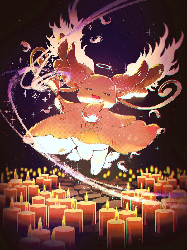 audino-and-mega-audino-pokemon-drawn-by-