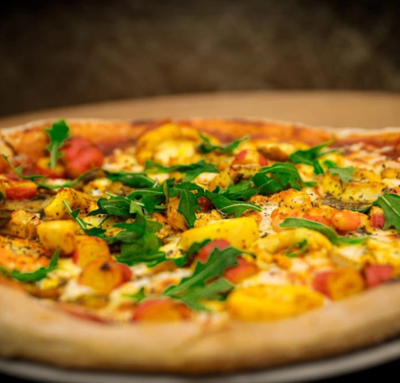 Menú pizza de frutos del mar (33 cm.)