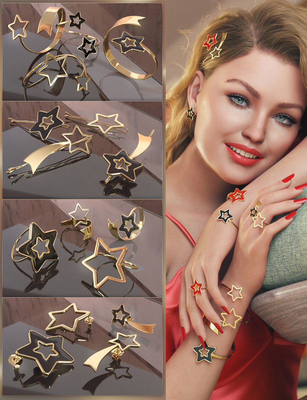 VRV Stella Jewelry for Genesis 8 and 8.1 Females