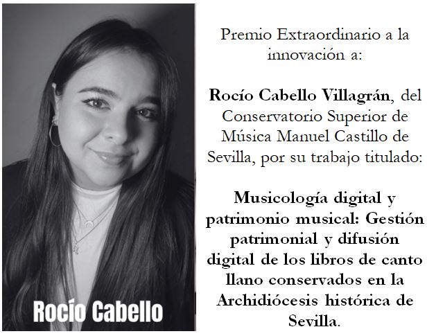 Rocío Cabello Villagrán: Premio Extraordinario a la Innovación