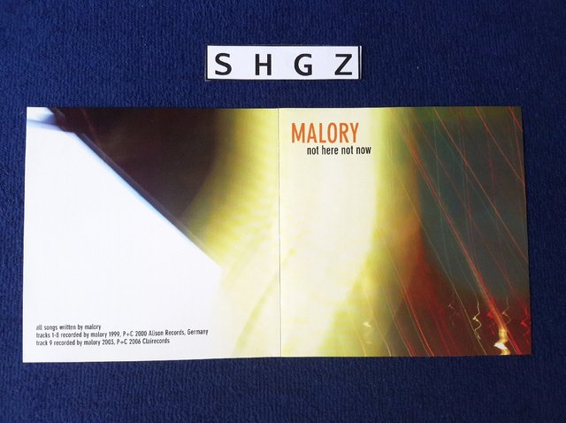 Malory - Not Here Not Now (Ristampa, Remastered, CD, 2006) FLAC LossLess