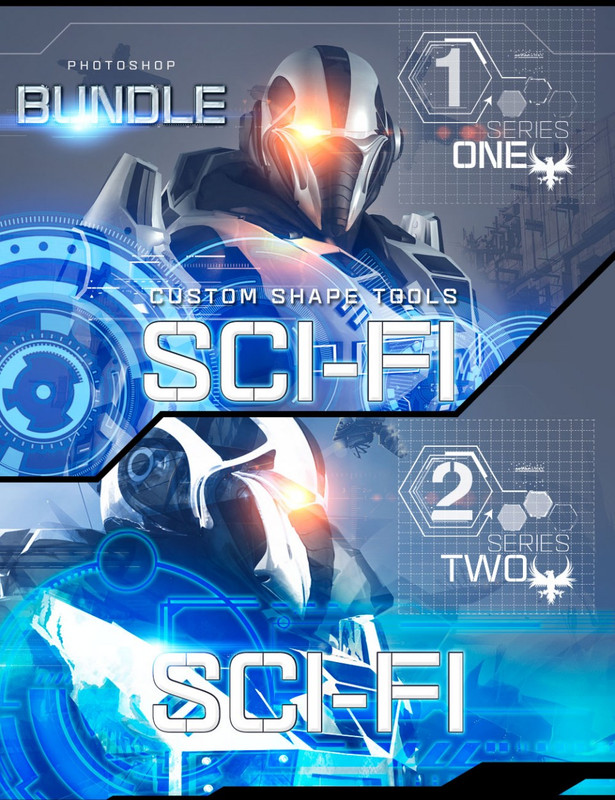 Rons Sci-Fi Custom Shapes Bundle Rons Sci-Fi Custom Shapes Bundle