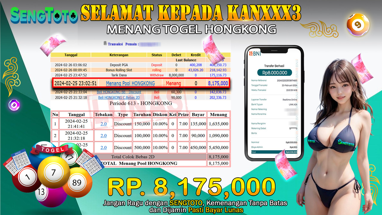 BUKTI PEMBAYARAN TOGEL HONGKONG