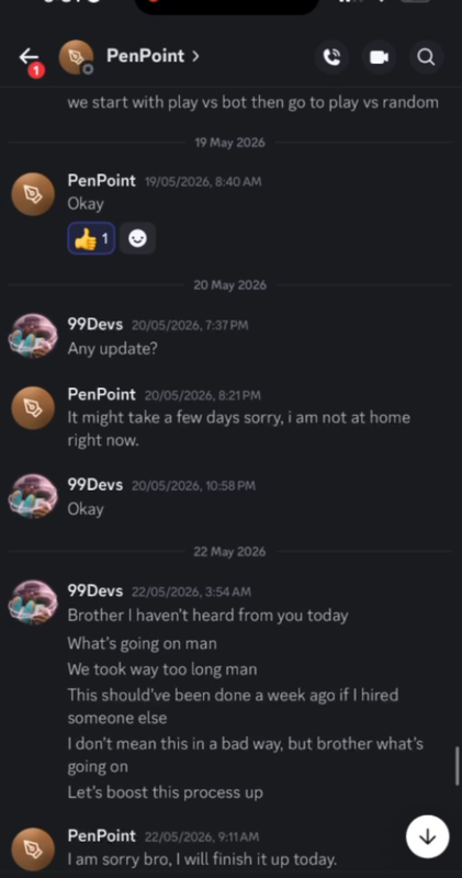 21 - Suspect started delaying