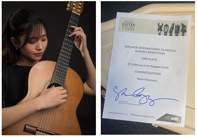Nene Yokomura: Primer Premio, Concurso Internacional de Guitarra de Adelaide