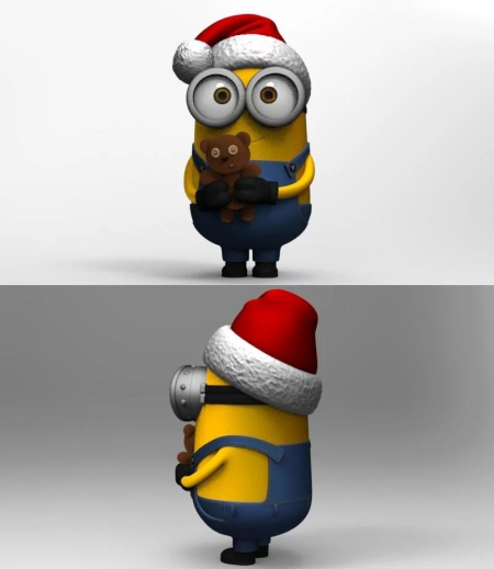 Santa Hat Minion – 3D Print Model