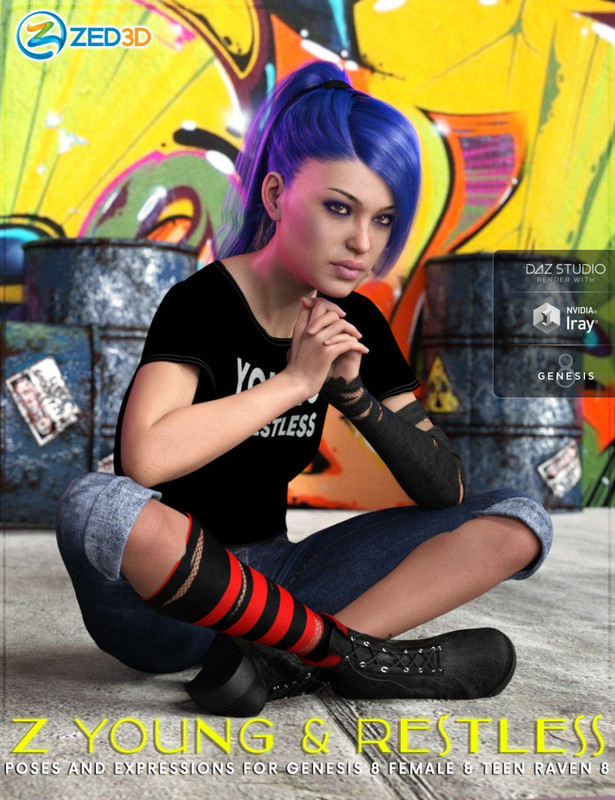 Z Young and Restless Poses for Teen Raven 8 Z Young and Restless Poses for Teen Raven 8